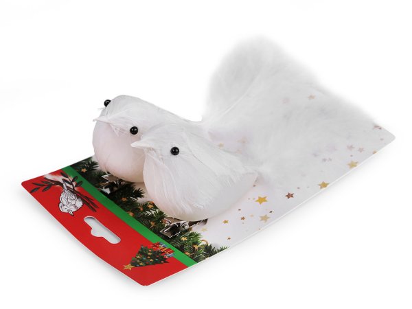 Ptáček s klipem k vánočnímu aranžování