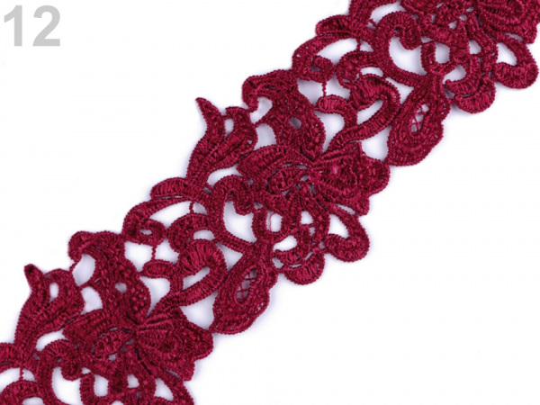 Vyšívaná krajka šíře 70-75 mm