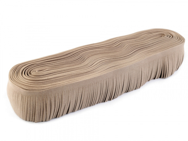 Třásně z eko kůže šíře 50 mm