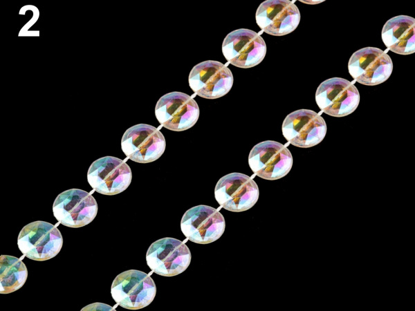 Broušené kameny na šňůře  Ø11 mm