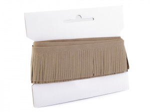 Třásně z eko kůže šíře 50 mm