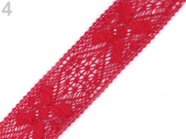 Krajka / vsadka paličkovaná šíře 65 mm