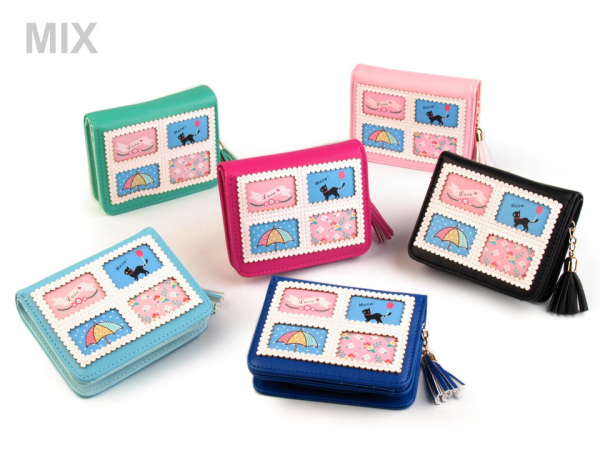 Peněženka se střapcem 9x11,5 cm