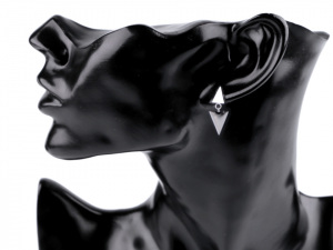 Náušnice z nerezové oceli trojúhelníky