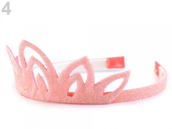 Karnevalová čelenka - korunka s glitry v krabičce