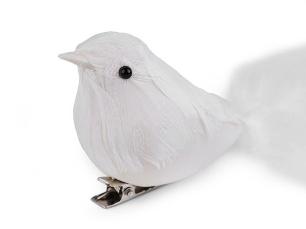 Ptáček s klipem k vánočnímu aranžování