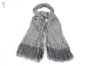 Pánská šála mačkaná 90x190 cm