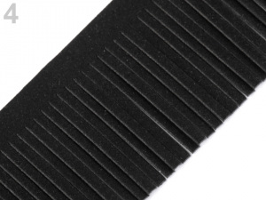 Třásně z eko kůže šíře 50 mm