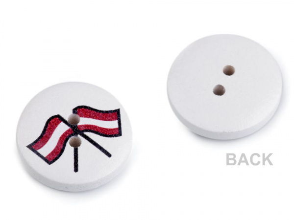 Dřevěný dekorační knoflík námořnický