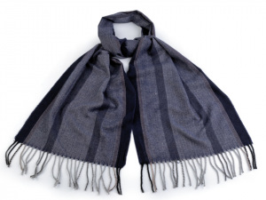 Pánská šála s třásněmi 30x170 cm