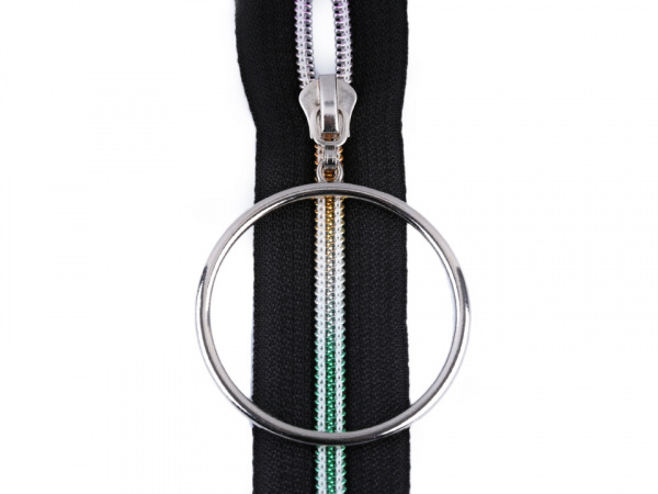 Jezdec ke spirálovým zipům 5 mm s velkým kroužkem