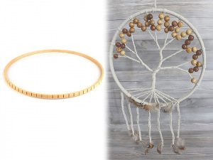 Dřevěný kruh Ø28,5 cm se zářezy