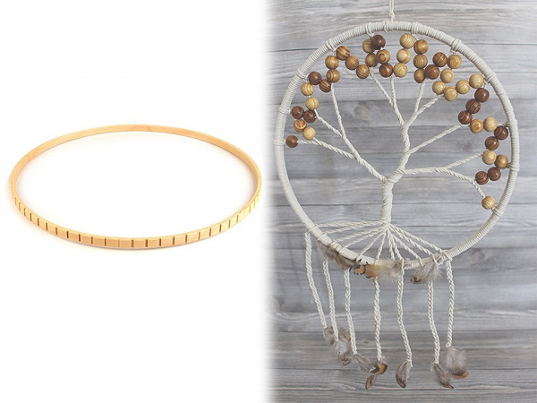 Dřevěný kruh Ø28,5 cm se zářezy