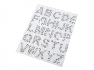 Samolepicí písmena z kamínků