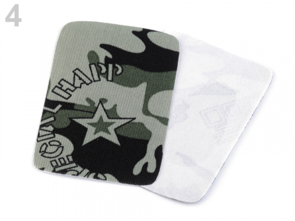 Nažehlovací záplaty maskáčové 5,3x7,9 cm