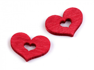 Dřevěné srdce 17x20 mm