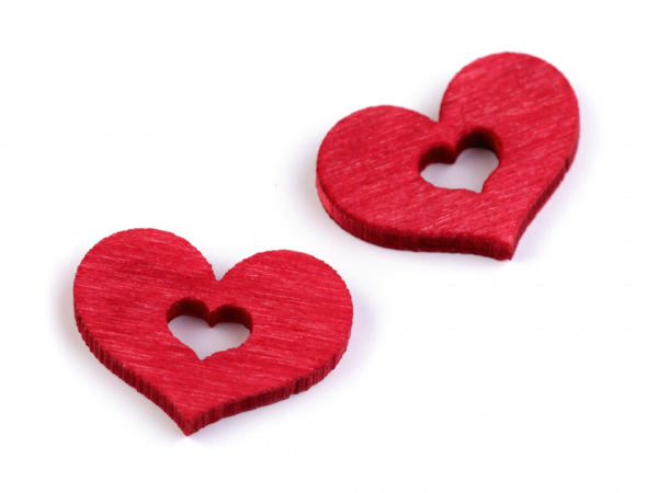 Dřevěné srdce 17x20 mm