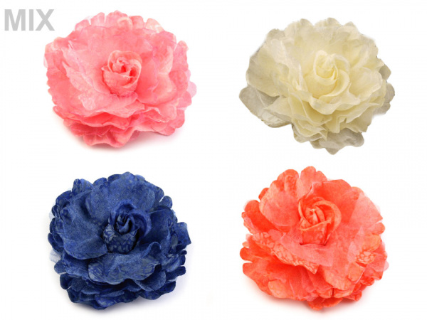 Brož / ozdoba růže Ø8 cm