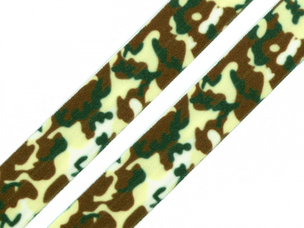 Lemovací pruženka maskáčová šíře 20 mm