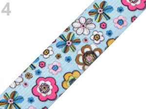 Pruženka s potiskem v různých dezénech šíře 25 mm