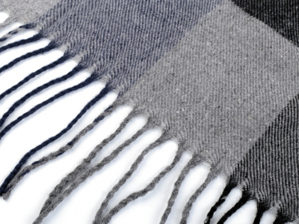 Pánská šála s třásněmi 30x170 cm