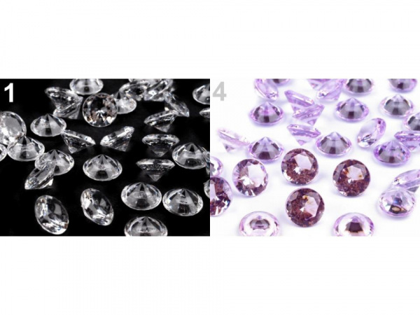 Dekorační diamanty Ø10 mm