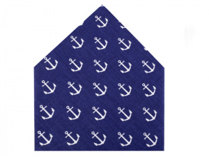 Bavlněný šátek s kotvami 65x65 cm