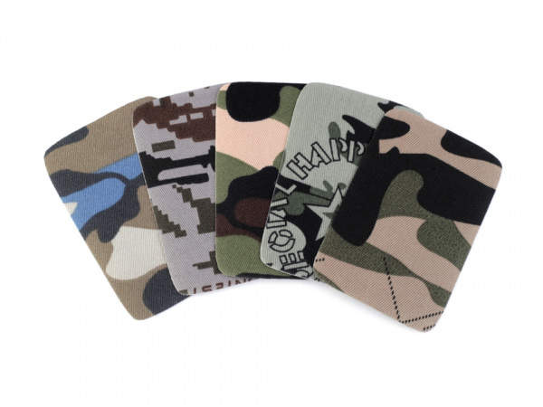 Nažehlovací záplaty maskáčové 5,3x7,9 cm