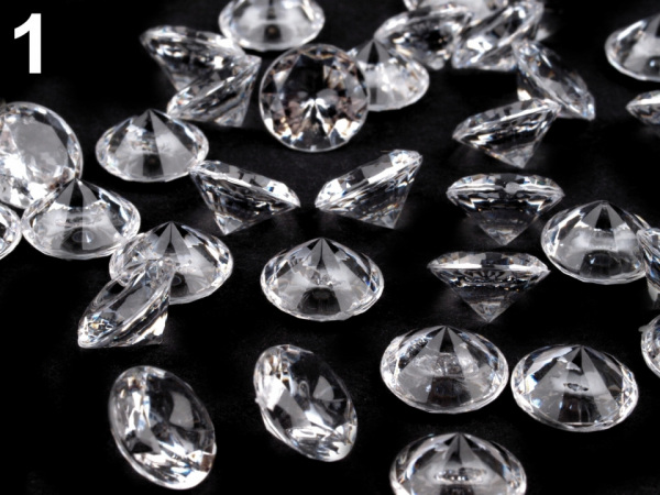Dekorační diamanty Ø10 mm