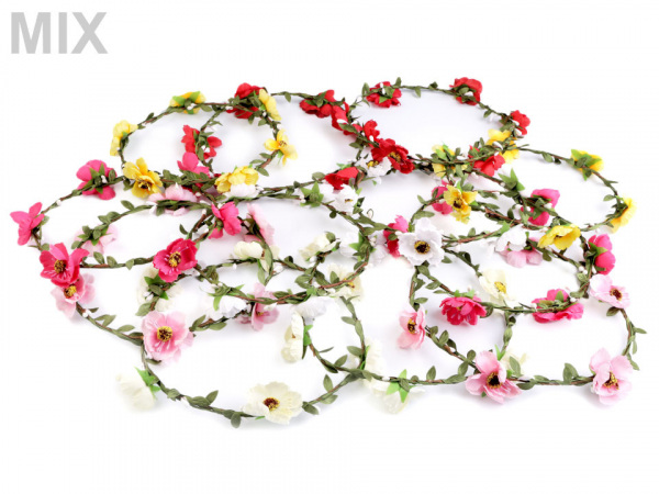 Květinový věneček do vlasů