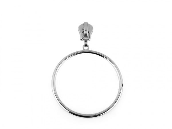 Jezdec ke spirálovým zipům 5 mm s velkým kroužkem