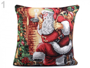 Vánoční povlak na polštář 46x46 cm gobelín