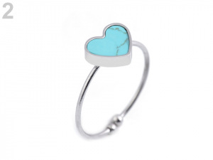 Prsten srdce z nerezové oceli