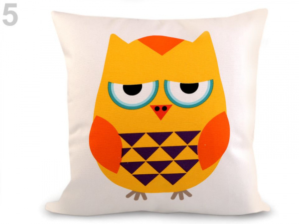 Povlak na polštář sova 45x45 cm