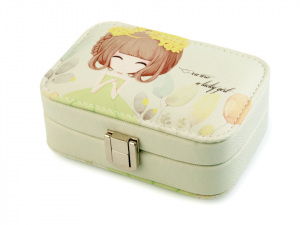 Malá šperkovnice s potiskem 4,5x8,5x13 cm