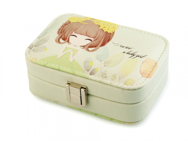 Malá šperkovnice s potiskem 4,5x8,5x13 cm