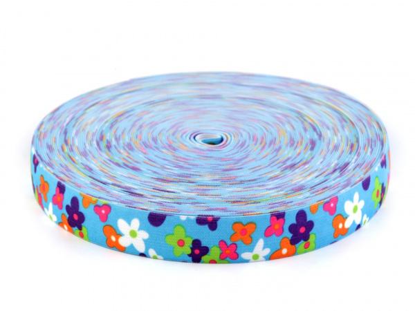 Pruženka s potiskem v různých dezénech šíře 25 mm