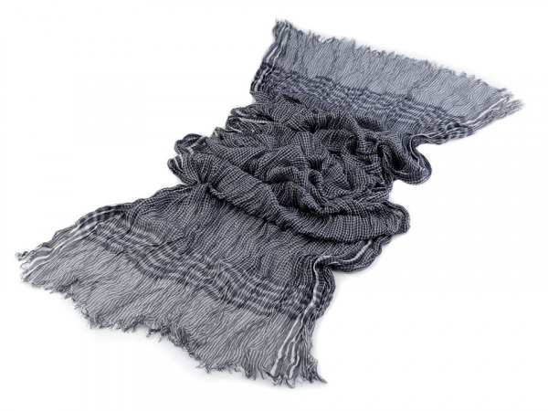 Pánská šála mačkaná 90x190 cm