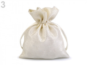 Dárkový pytlík s lurexem 10x13 cm stříbrná