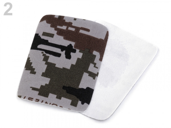 Nažehlovací záplaty maskáčové 5,3x7,9 cm