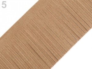 Třásně z eko kůže šíře 50 mm