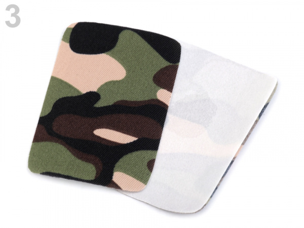 Nažehlovací záplaty maskáčové 5,3x7,9 cm