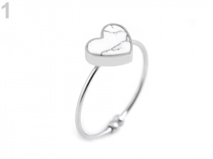 Prsten srdce z nerezové oceli