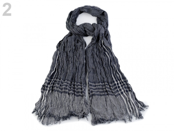 Pánská šála mačkaná 90x190 cm