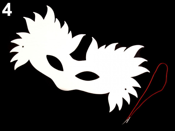 Karnevalová maska - škraboška k domalování