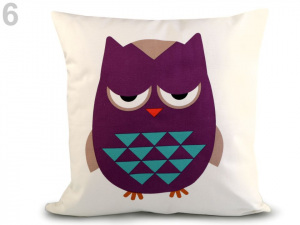 Povlak na polštář sova 45x45 cm