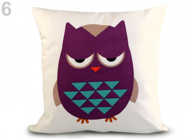 Povlak na polštář sova 45x45 cm