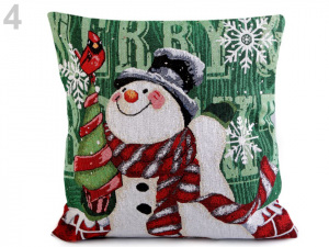 Vánoční povlak na polštář 44x44 cm gobelín