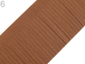 Třásně z eko kůže šíře 50 mm