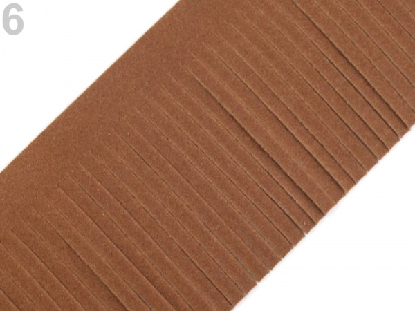 Třásně z eko kůže šíře 50 mm